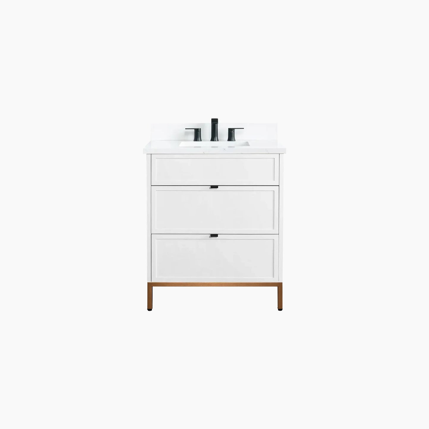 
                  
                    Cape Breton 30" Satin White Bathroom Vanity - All Drawers
                  
                