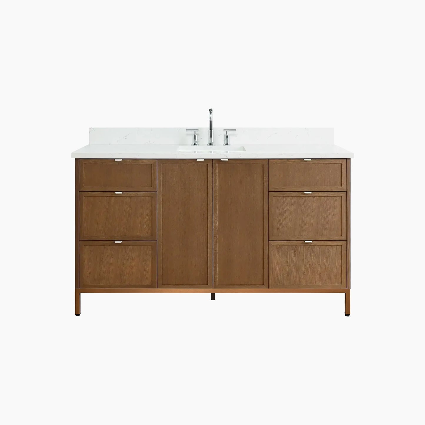 
                  
                    Cape Breton 60" Mid Century Oak Bathroom Vanity
                  
                