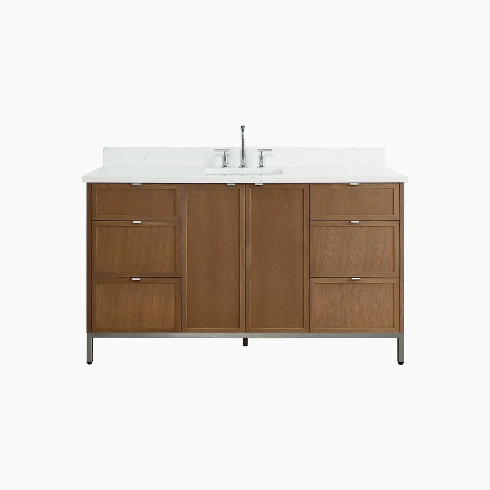 
                  
                    Cape Breton 60" Mid Century Oak Bathroom Vanity
                  
                