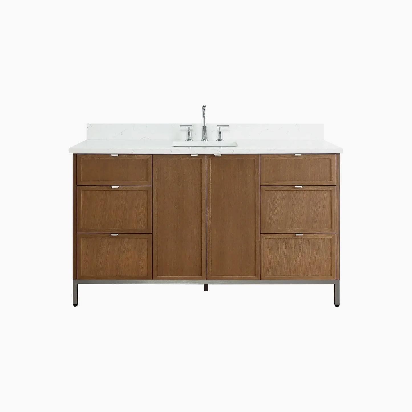 
                  
                    Cape Breton 60" Mid Century Oak Bathroom Vanity
                  
                