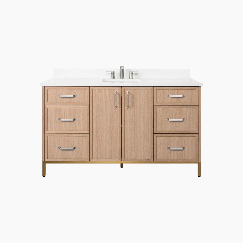 
                  
                    Cape Breton 60" White Oak Bathroom Vanity
                  
                
