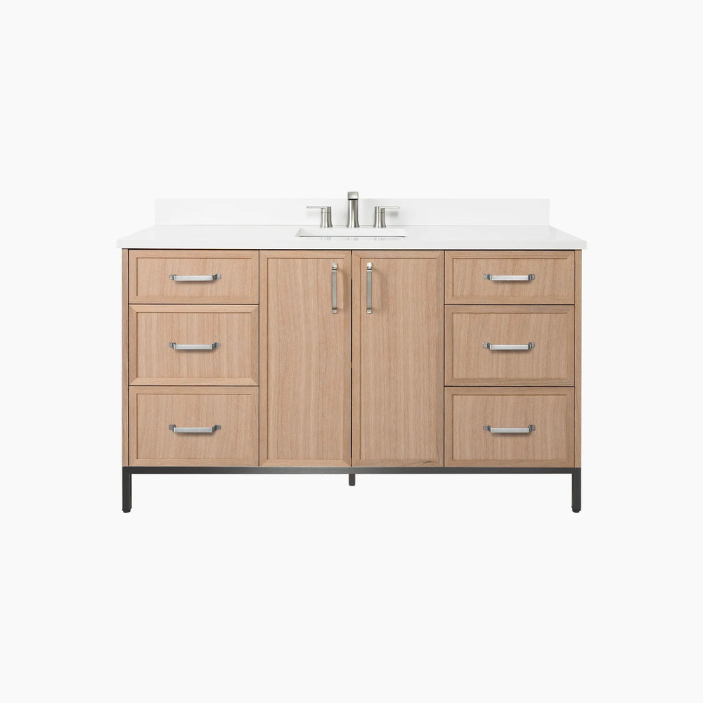 
                  
                    Cape Breton 60" White Oak Bathroom Vanity
                  
                