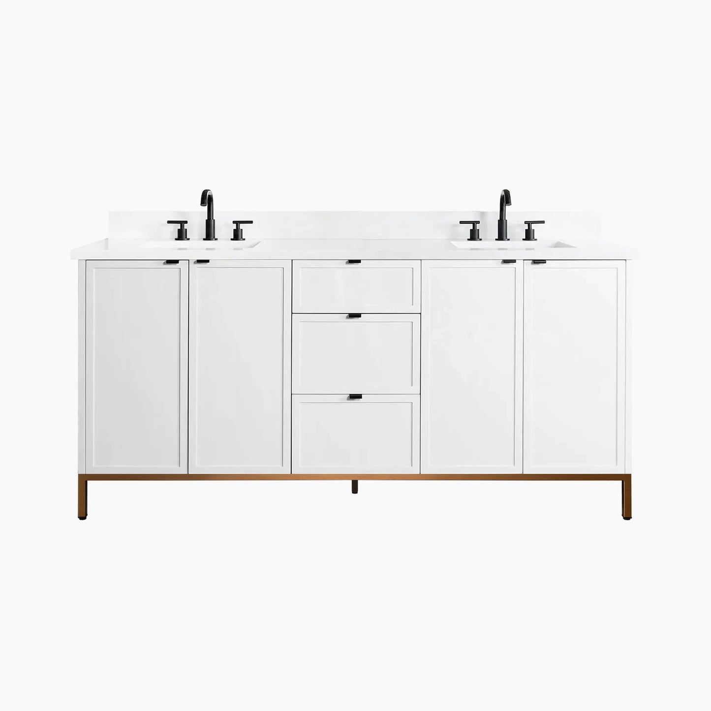 
                  
                    Cape Breton 72" Satin White Bathroom Vanity, Double Sink
                  
                
