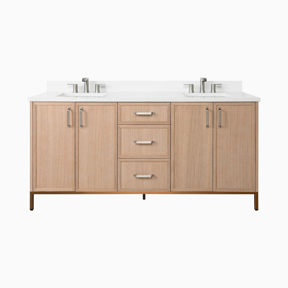 
                  
                    Cape Breton 72" White Oak Bathroom Vanity, Double Sink
                  
                