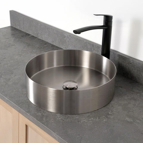 Round Stainless Steel Vessel Sink