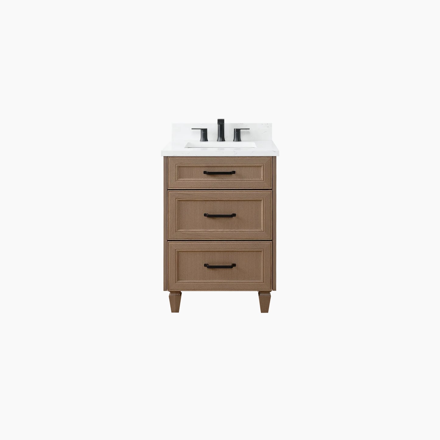 Davenport 24" Almond Coast Bathroom Vanity - All Drawers