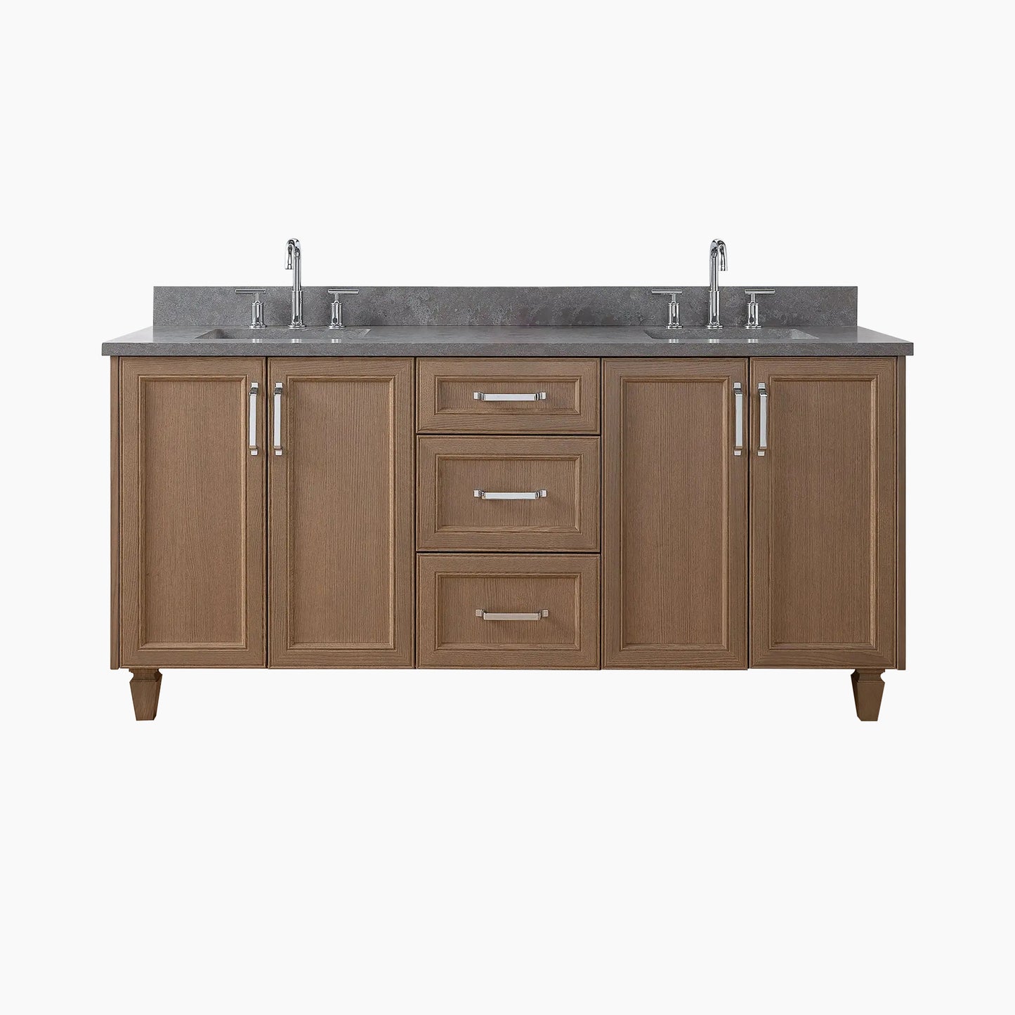 Davenport 72" Almond Coast Bathroom Vanity, Double Sink