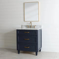 
                  
                    Davenport SLIM 30" Pacific Blue Bathroom Vanity - All Drawers Teodor Bathroom Vanity Canada
                  
                