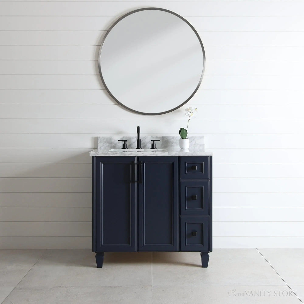 
                  
                    Davenport 36" Pacific Blue Bathroom Vanity, Left Sink
                  
                