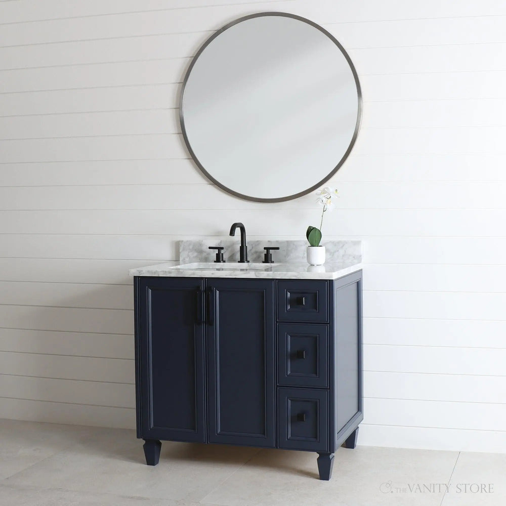 
                  
                    Davenport 36" Pacific Blue Bathroom Vanity, Left Sink
                  
                