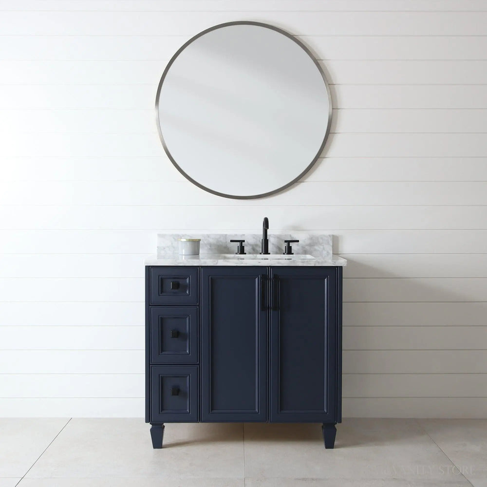 
                  
                    Davenport 36" Pacific Blue Bathroom Vanity, Right Sink
                  
                