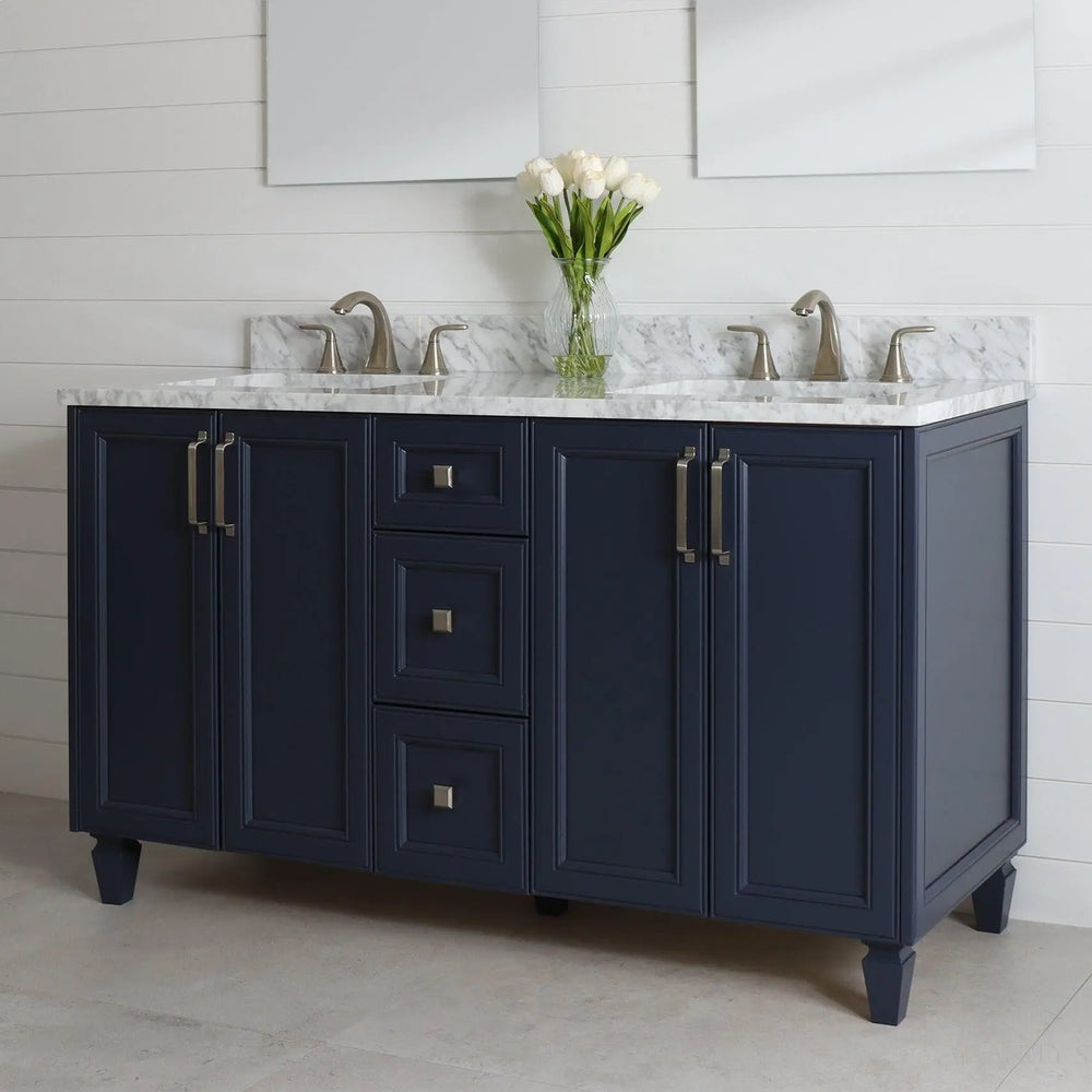 
                  
                    Davenport 60" Pacific Blue Bathroom Vanity, Double Sink
                  
                