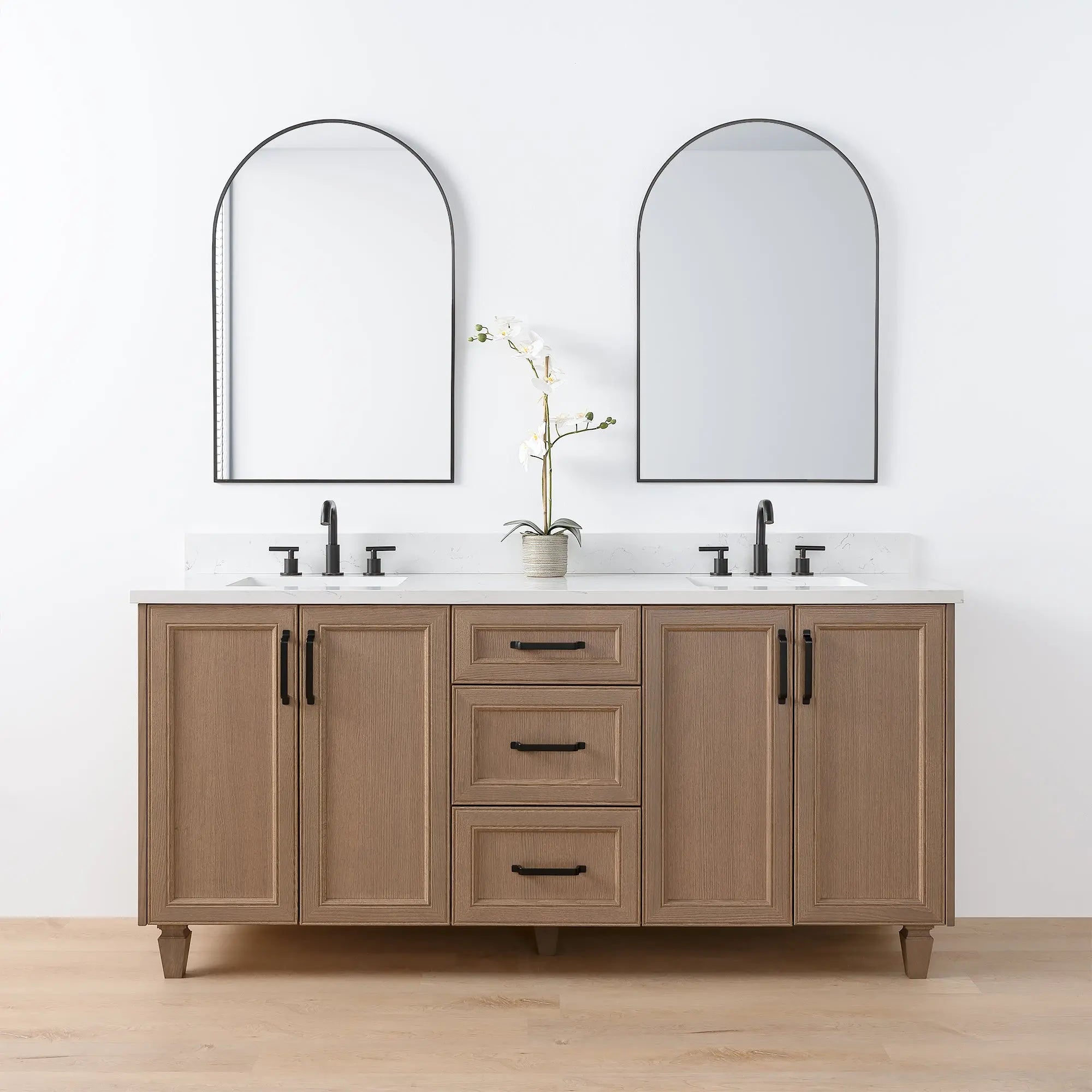 Davenport 72", Teodor® Almond Coast Vanity, Double Sink Teodor Bathroom VanityCanada