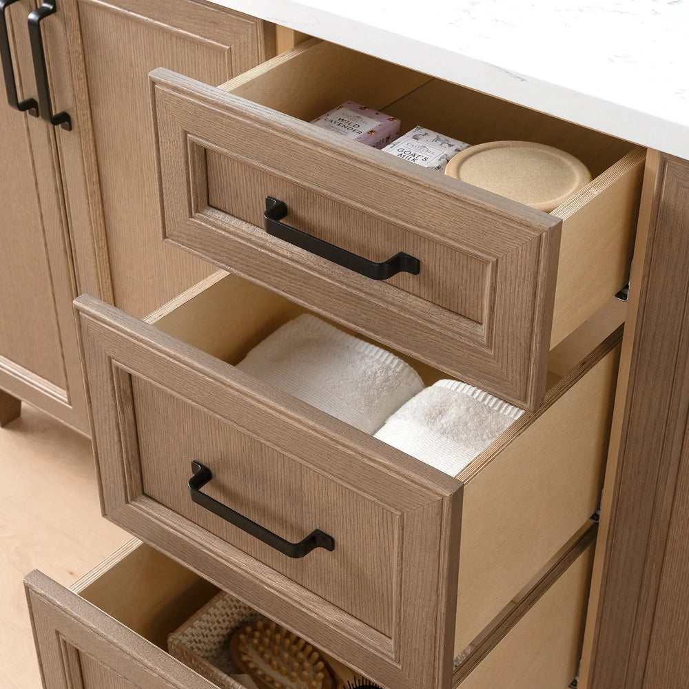 Davenport 72", Teodor® Almond Coast Vanity, Double Sink Teodor Bathroom VanityCanada
