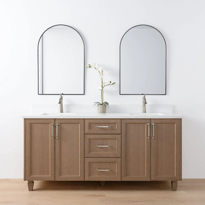 Davenport 72", Teodor® Almond Coast Vanity, Double Sink Teodor Bathroom VanityCanada