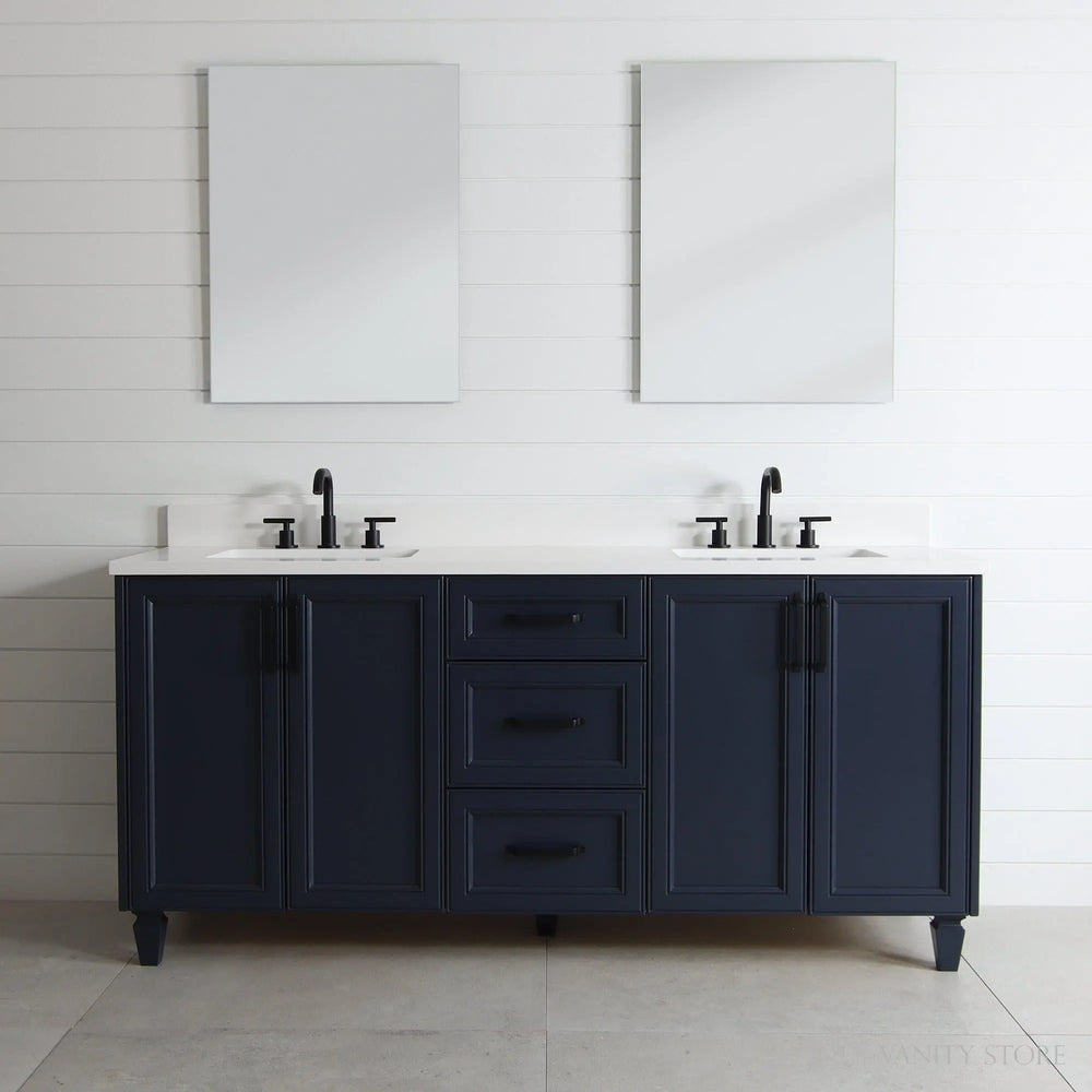 
                  
                    Davenport 72" Pacific Blue Bathroom Vanity, Double Sink
                  
                