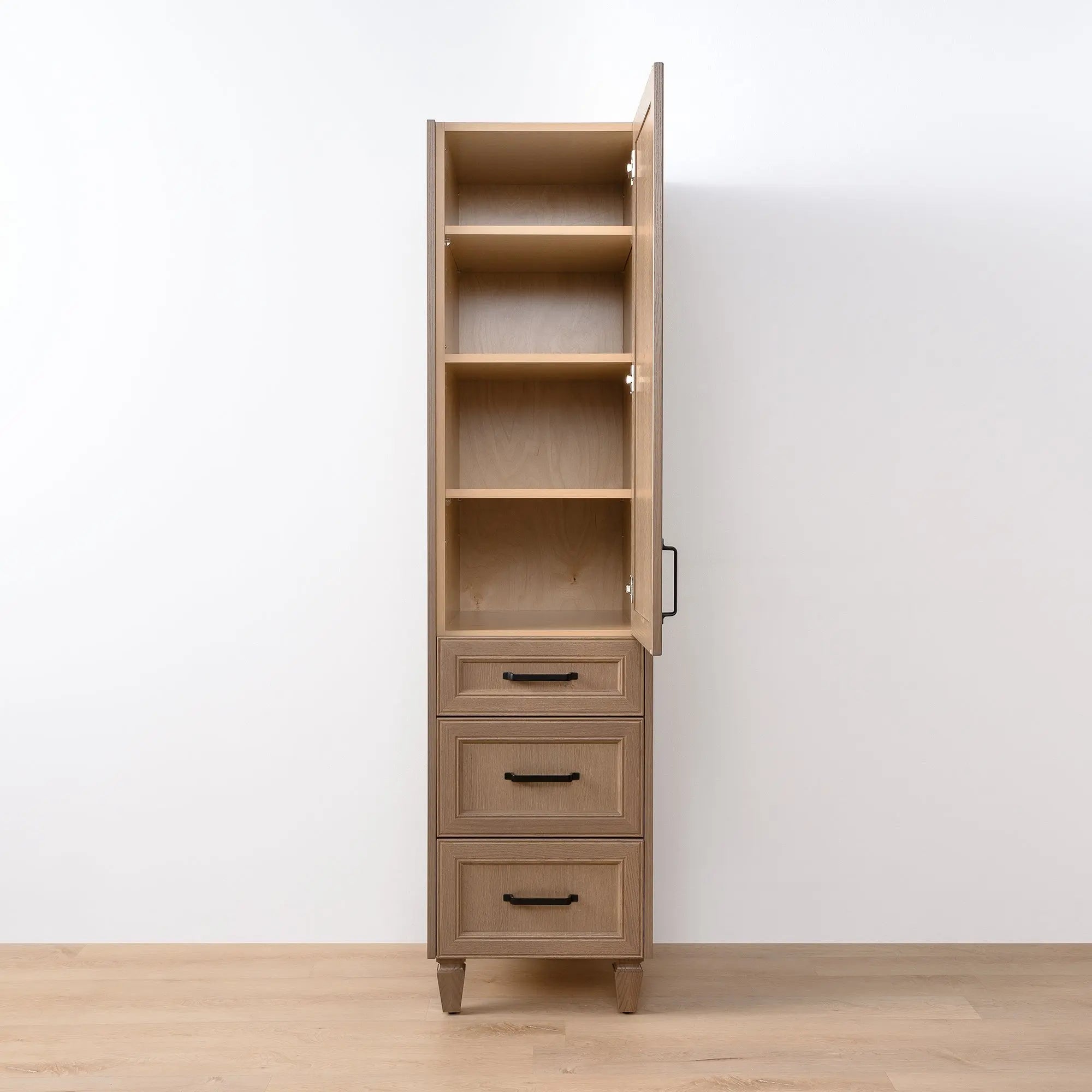 Davenport Almond Coast Linen Cabinet - Teodor Vanities – Teodor