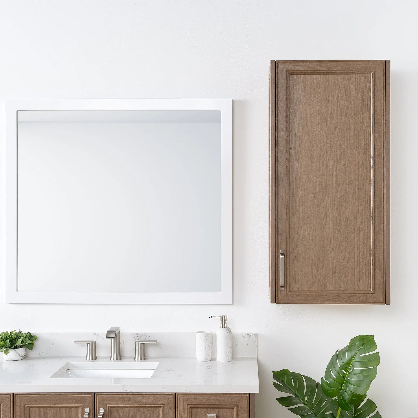 Davenport, Teodor® Almond Coast Wall Cabinet Teodor Bathroom VanityCanada