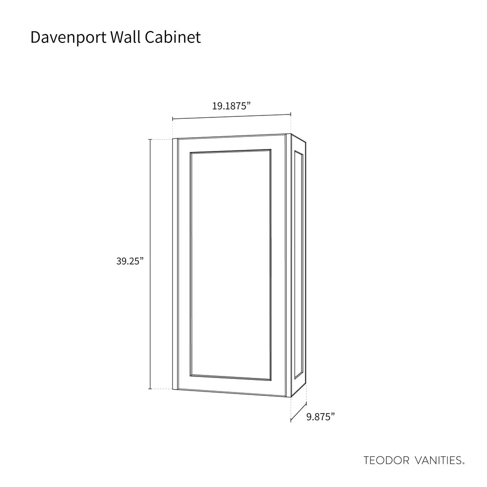 
                  
                    Davenport, Teodor® Almond Coast Wall Cabinet Teodor Bathroom VanityCanada
                  
                
