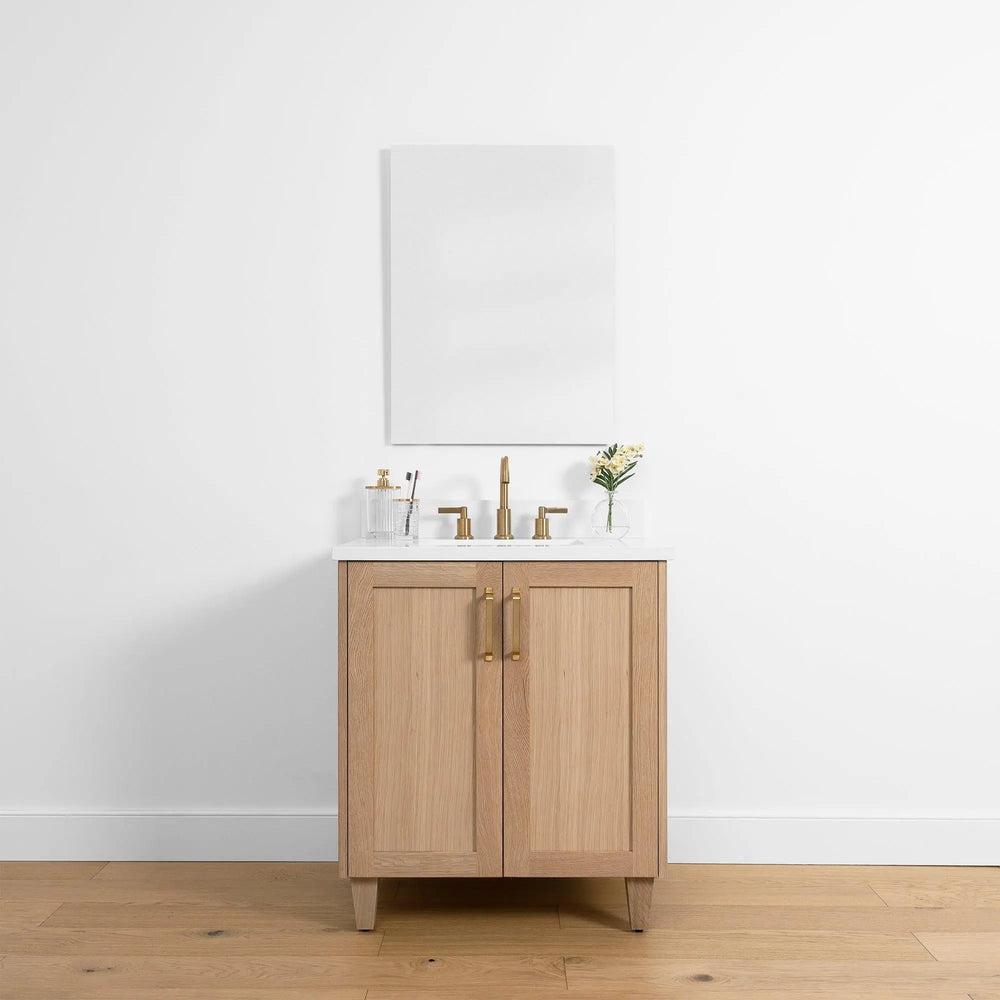 
                  
                    Bridgeport 30", Teodor® White Oak Vanity w/ Doors Teodor Bathroom VanityCanada
                  
                