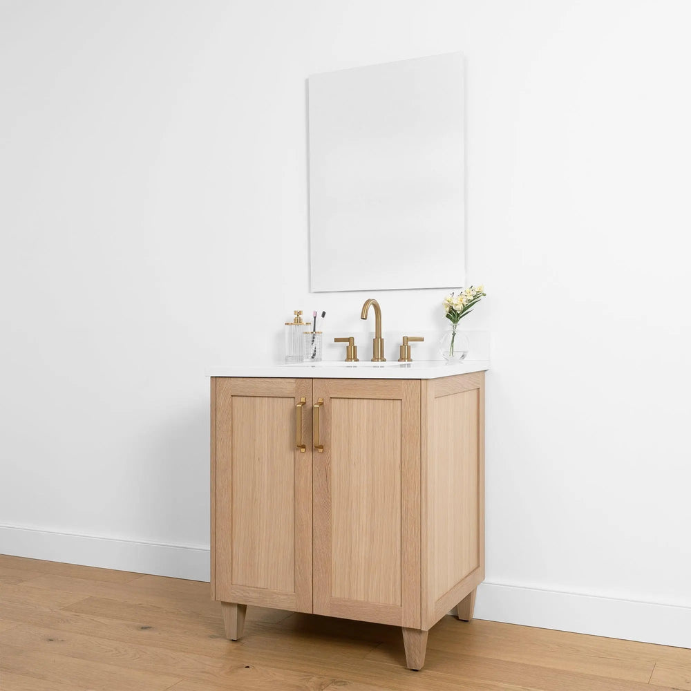 
                  
                    Bridgeport 30", Teodor® White Oak Vanity w/ Doors Teodor Bathroom VanityCanada
                  
                