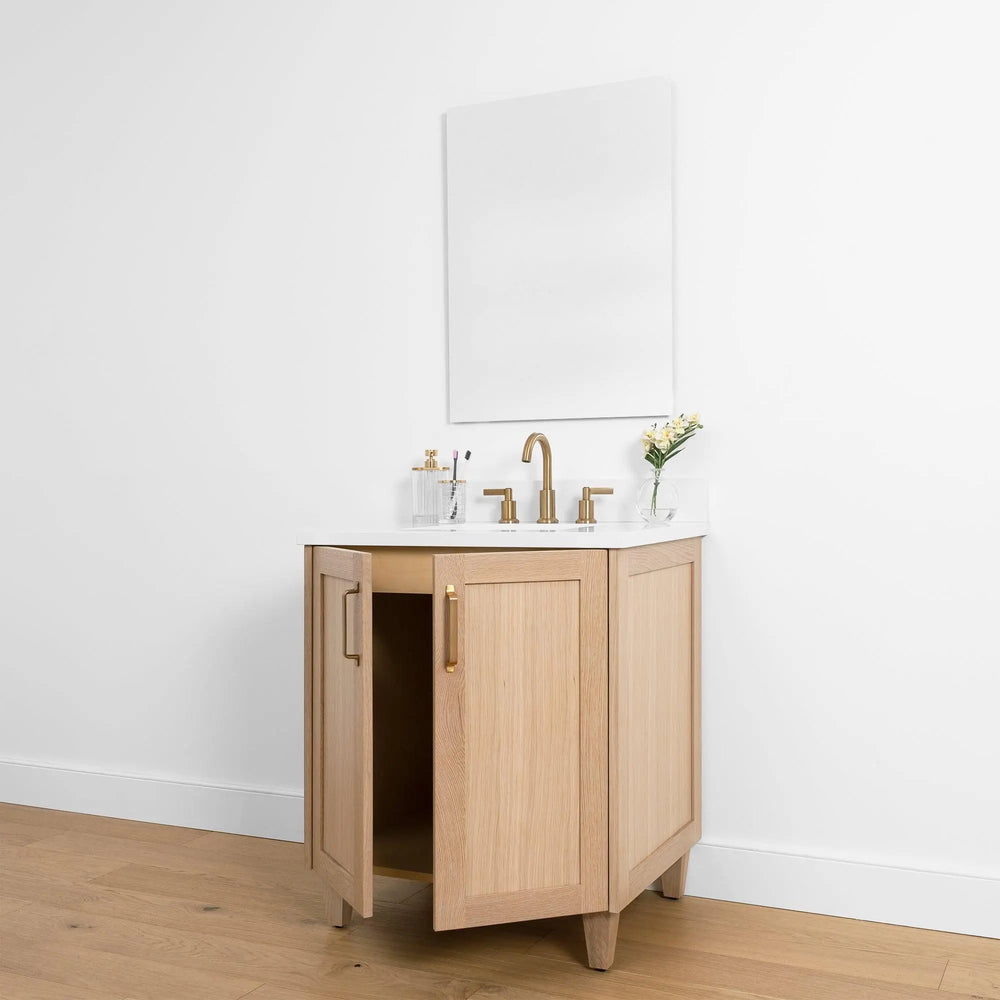 
                  
                    Bridgeport 30", Teodor® White Oak Vanity w/ Doors Teodor Bathroom VanityCanada
                  
                