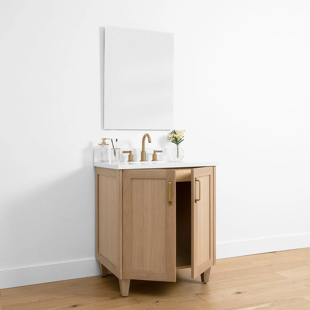 
                  
                    Bridgeport 30", Teodor® White Oak Vanity w/ Doors Teodor Bathroom VanityCanada
                  
                