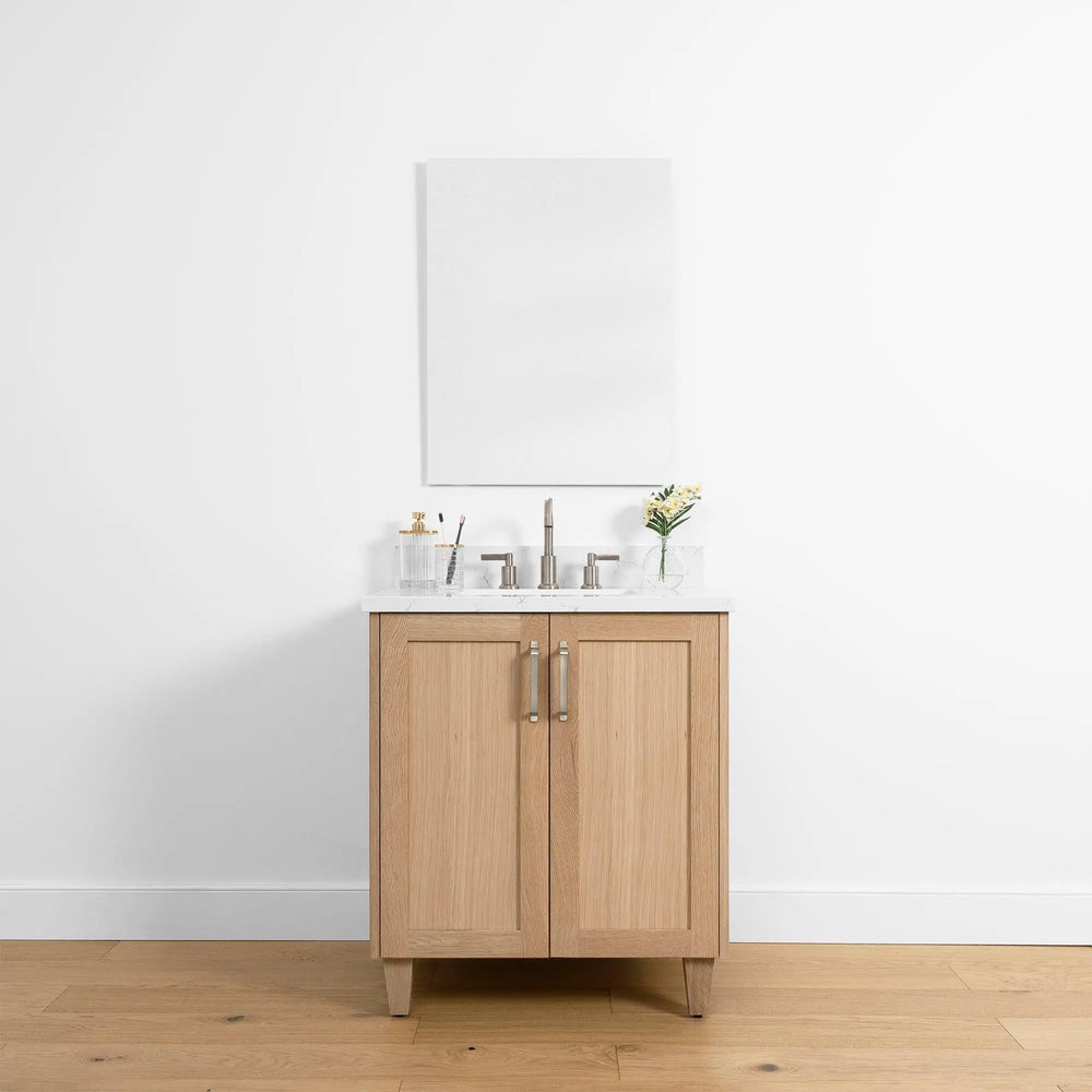 
                  
                    Bridgeport 30", Teodor® White Oak Vanity w/ Doors Teodor Bathroom VanityCanada
                  
                