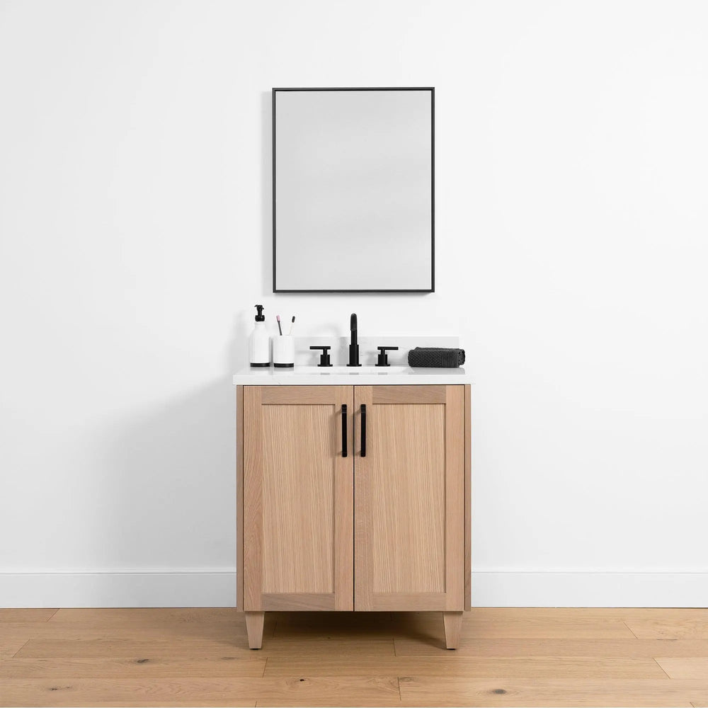 Bridgeport SLIM, 30" Teodor® White Oak Vanity w/ Doors Teodor Bathroom VanityCanada