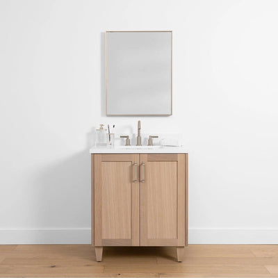 Bridgeport SLIM, 30" Teodor® White Oak Vanity w/ Doors Teodor Bathroom VanityCanada