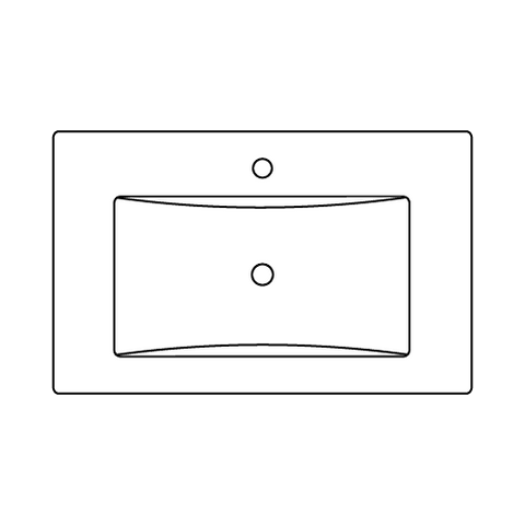 Faucet Spacing-SLIM 36L Arctic Trace Quartz Teodor Extra Bathroom VanityCanada