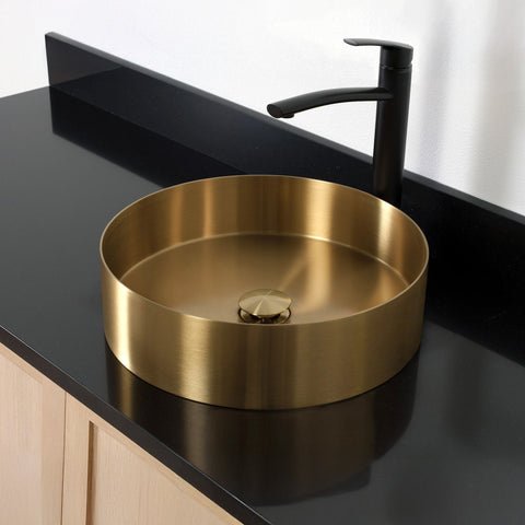 Round Stainless Steel Vessel Sink