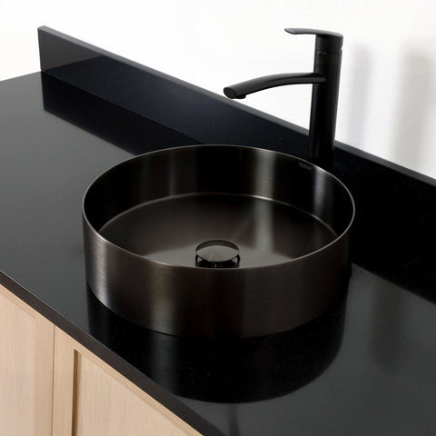 Round Stainless Steel Vessel Sink