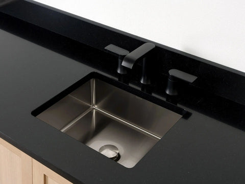 SLIM Rectangular Stainless Steel Undermount Sink Teodor Extra Bathroom Vanity Canada