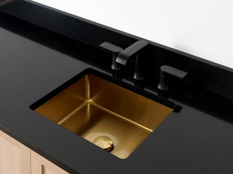 SLIM Rectangular Stainless Steel Undermount Sink Teodor Extra Bathroom Vanity Canada