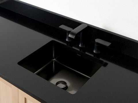 SLIM Rectangular Stainless Steel Undermount Sink Teodor Extra Bathroom Vanity Canada