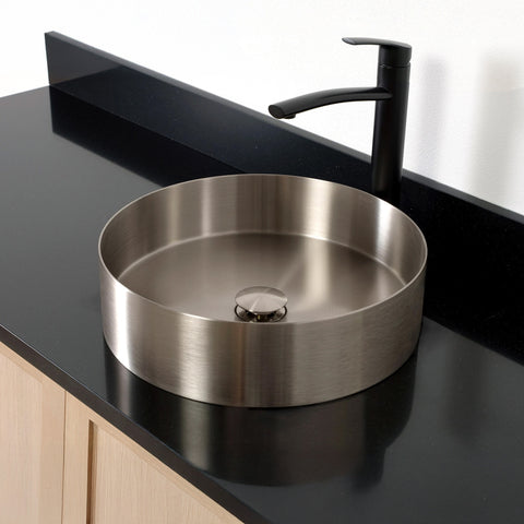 Round Stainless Steel Vessel Sink