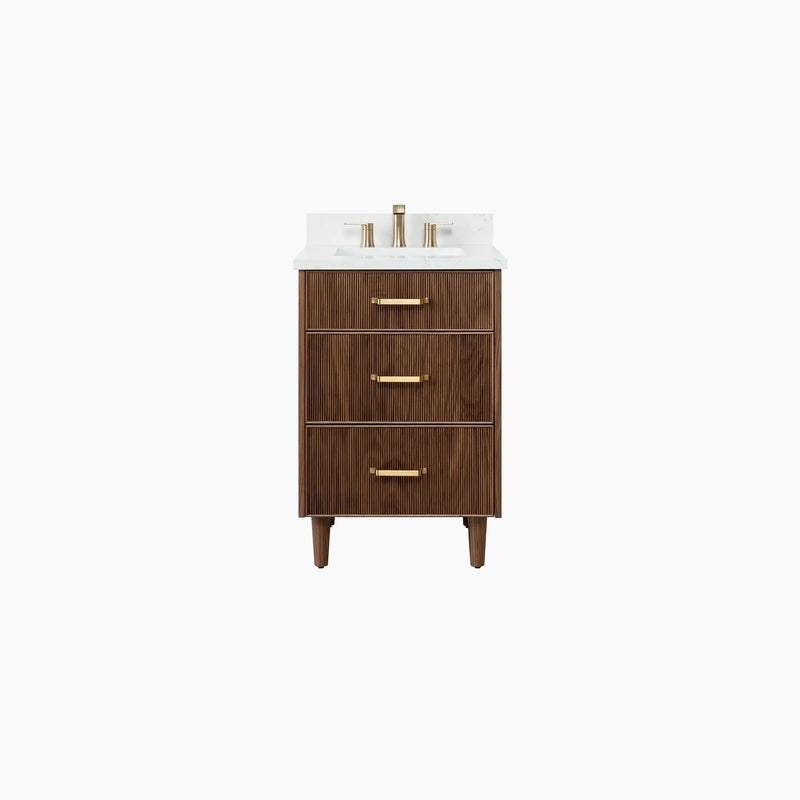 Malibu 24" American Black Walnut Bathroom Vanity