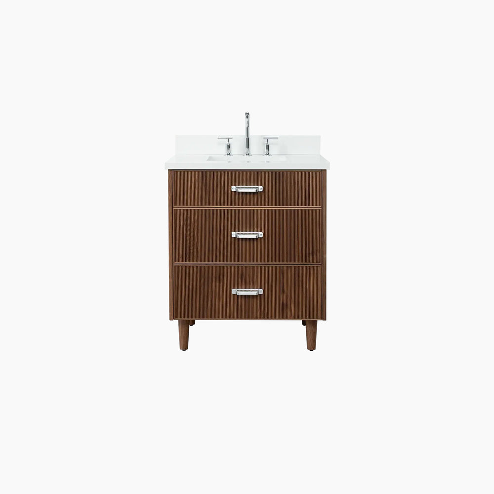 Malibu 30" American Black Walnut Bathroom Vanity