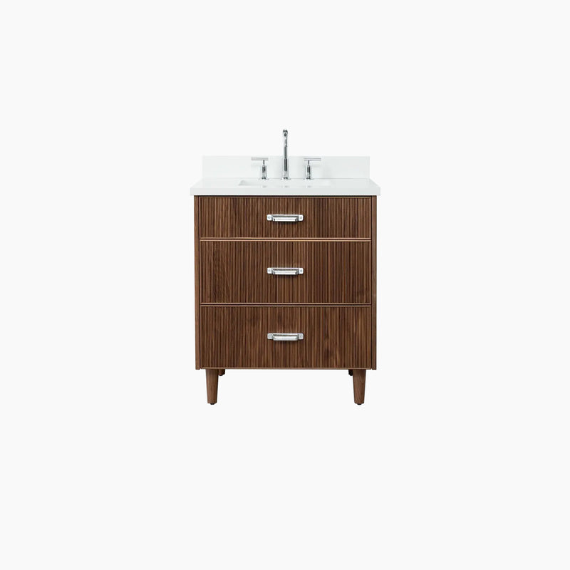 Malibu 30" American Black Walnut Bathroom Vanity