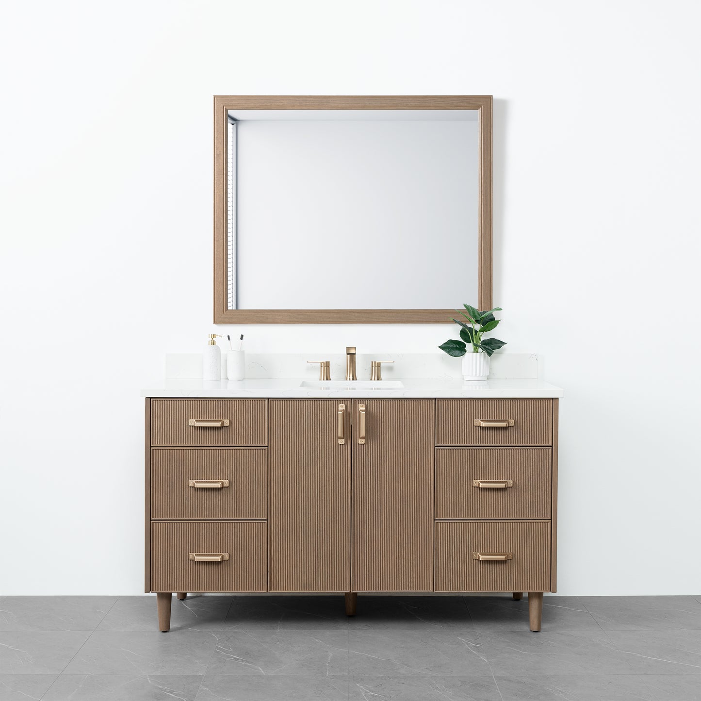 Malibu 60" Almond Coast Bathroom Vanity