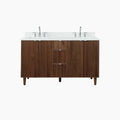 
                  
                    Malibu SLIM 60" American Black Walnut Bathroom Vanity, Double Sink Teodor Bathroom Vanity Canada
                  
                