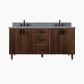 
                  
                    Malibu SLIM 72" American Black Walnut Bathroom Vanity, Double Sink Teodor Bathroom Vanity Canada
                  
                