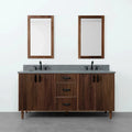 
                  
                    Malibu 72" American Black Walnut Bathroom Vanity, Double Sink - Teodor Vanities
                  
                