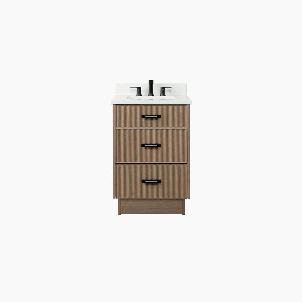 
                  
                    Malibu 24" Almond Coast Bathroom Vanity - All Drawers
                  
                