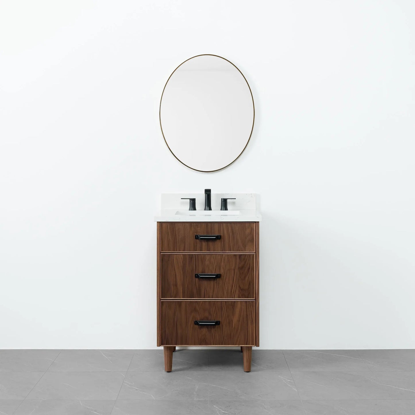 Malibu 24", Teodor® American Black Walnut Vanity Teodor Bathroom VanityCanada