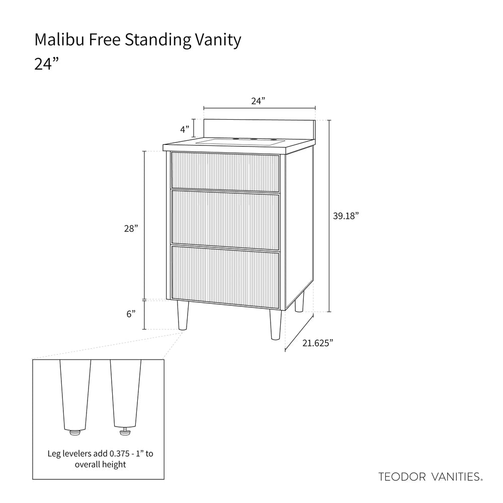
                  
                    Malibu 24", Teodor® American Black Walnut Vanity Teodor Bathroom VanityCanada
                  
                