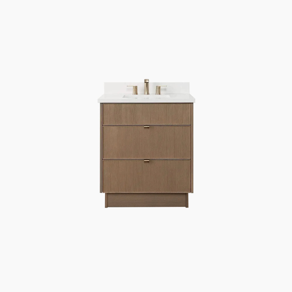 
                  
                    Malibu 30" Almond Coast Bathroom Vanity - All Drawers
                  
                