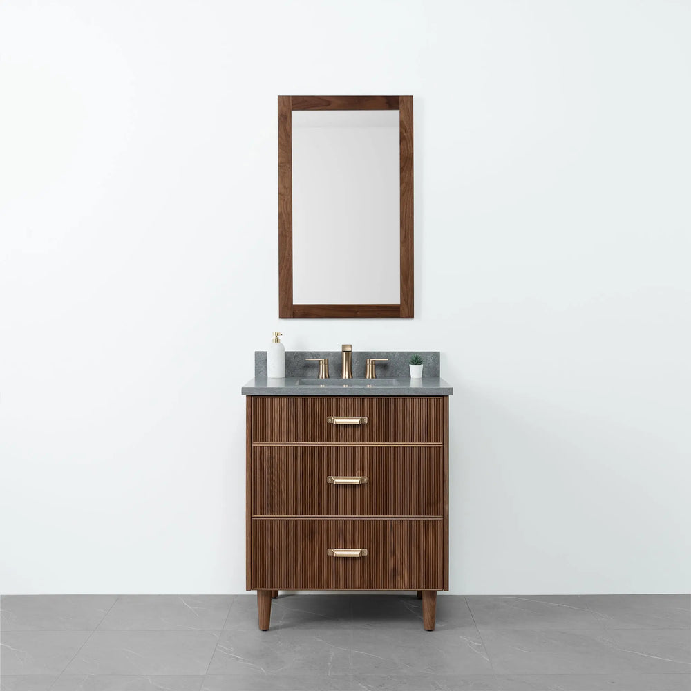 
                  
                    Malibu 30" American Black Walnut Bathroom Vanity - Teodor Vanities
                  
                