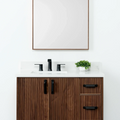 
                  
                    Malibu 36" American Black Walnut Bathroom Vanity, Left Sink - Teodor Vanities
                  
                